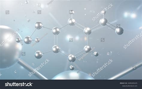 Piperonal Molecular Structure 3d Model Molecule Stock Illustration ...