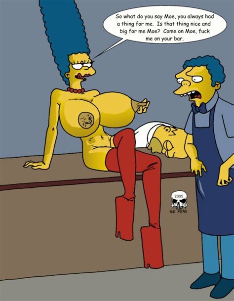 Rule 34 Female Homer Simpson Human Male Marge Simpson Moe Szyslak Tagme The Fear The Simpsons