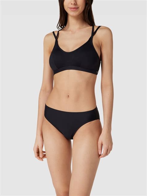 Esprit Bikini Oberteil Mit Gekreuzten Spaghettitr Gern Black Online Kaufen