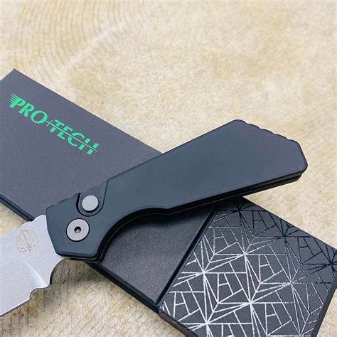 Protech Pt201 Strider Pt Black Solid Handle Stonewash Magnacut Blade