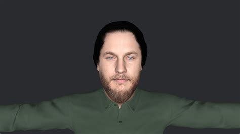 3d Ragnar Lothbrook Vikings Hyper Realistic Full Body Fully Rigged