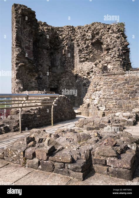 Carmarthen Castle Carmarthen Carmarthenshire Wales Stock Photo - Alamy