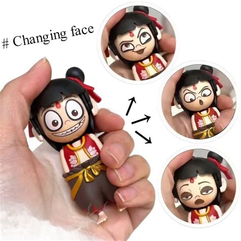 Ne Zha Action Figure Hot New Chinese Film Changing Face NeZha Model Magic Doll Souvenir