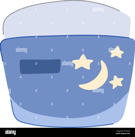 Cosmetic Night Cream Cartoon Vector Illustration Stock Vector Image