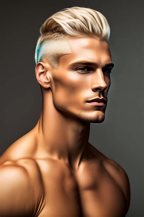 Lexica Portrait Of A Blonde Men With His Head Shaved No Background