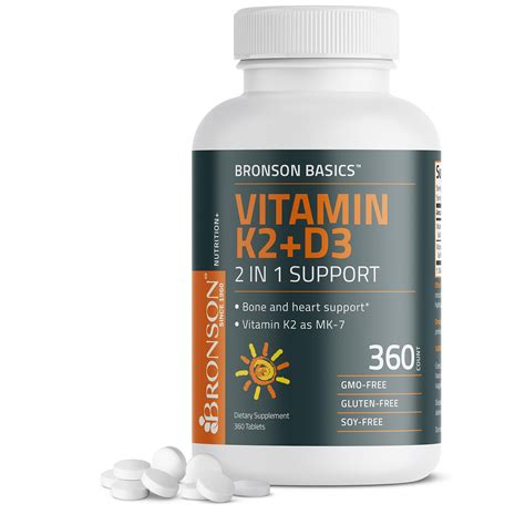 Mua Basics Vitamin K2 D3 MK7 Supplement Non GMO Formula 5000IU 125