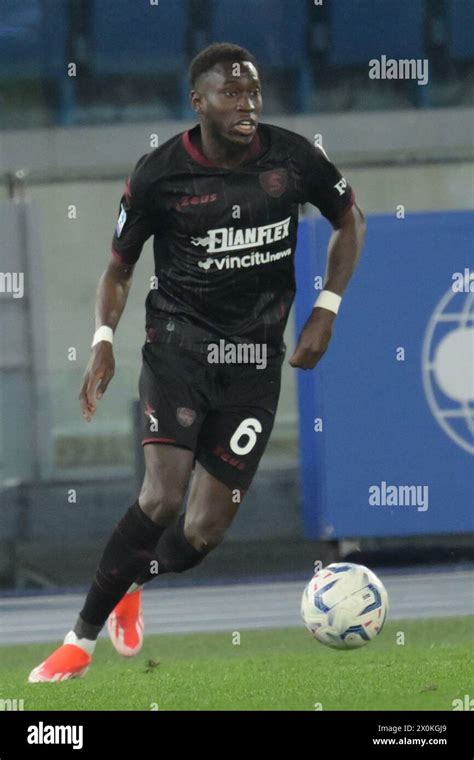 Rome Italy 12 April 2024 Junior Sambia Of US Salernitana 1919 In