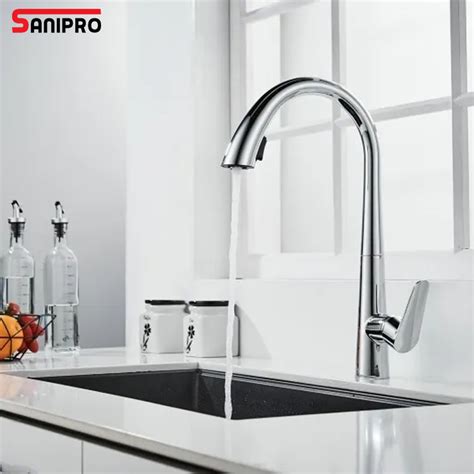 Sanipro Modern Flexible Hot And Cold Water Mixer Tap Single Handle