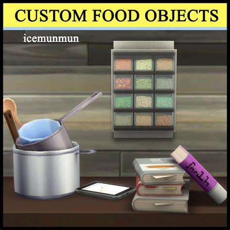 Install CUSTOM FOOD OBJECTS The Sims 4 Mods CurseForge