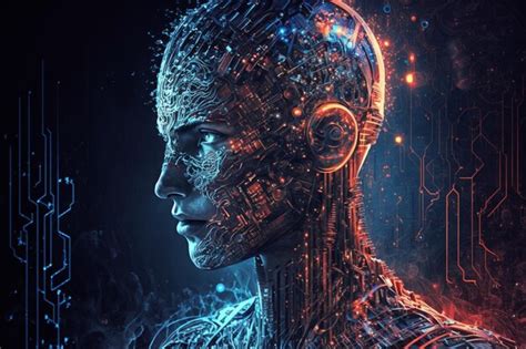 Premium AI Image | Artificial intelligence for the future rise in ...