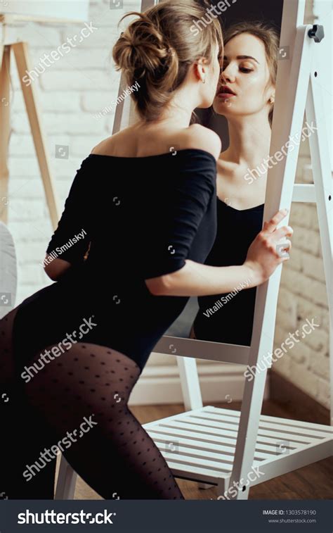 Beauty Model Attractive Buttocks Lingerie Portrait Stock Photo Shutterstock