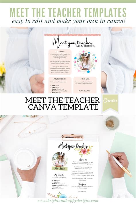 Meet the Teacher Template Canva Template Editable Template - Etsy Canada