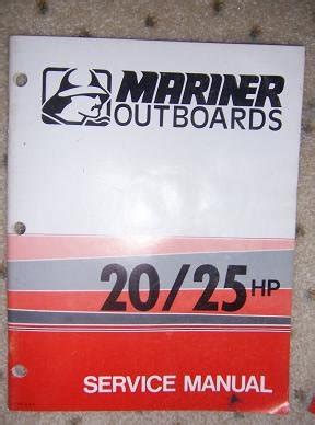 Mariner Outboard Motor Manual 25 El