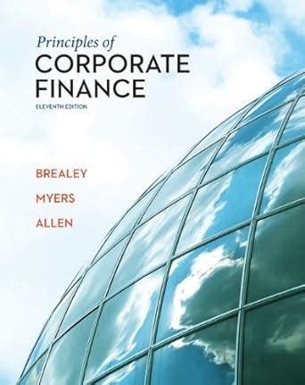 Amazon Principles Of Corporate Finance With Connect Access Card