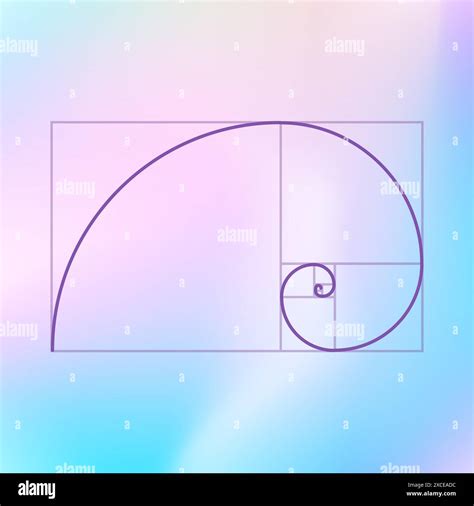 Fibonacci Sequence Golden Spiral Background Golden Ratio Proportion