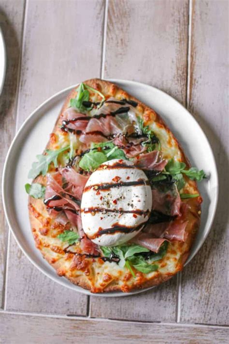 Burrata Prosciutto And Arugula Flatbread Make With Mara