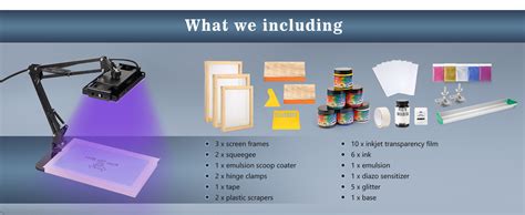Pllieay 73 Pieces Screen Printing Kits All In One Silk