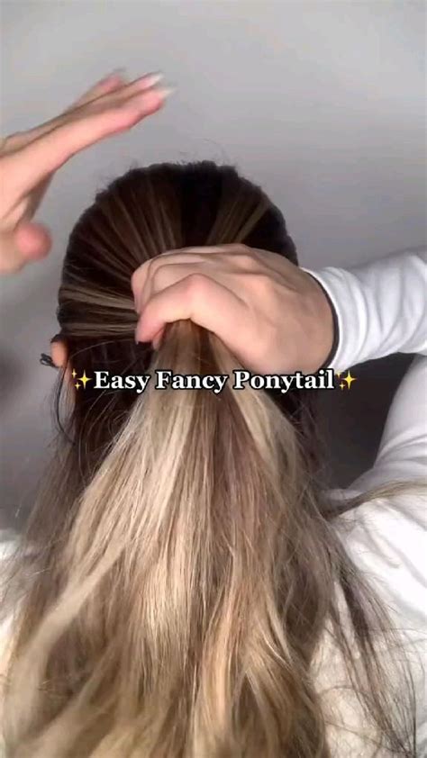 Easy Ponytail Hairstyle Ideas Ponytail Simple Hair Tutorial Easy