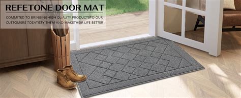 Refetone Indoor Doormat Front Back Rubber Backing Non Slip