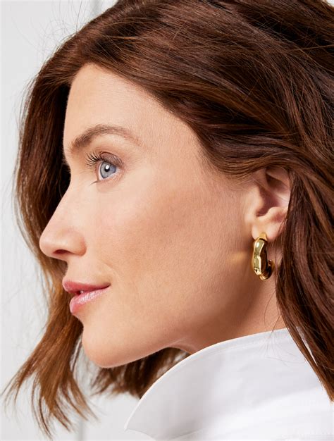 Sculptural Hoop Earrings Talbots