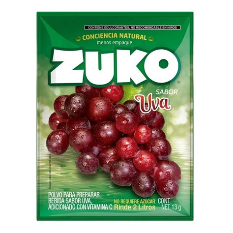 Bebida En Polvo Zuko Sabor Uva 13 G Walmart