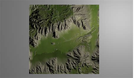 3d Valley Heightmap Model