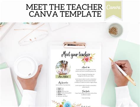 Meet the Teacher Template Canva Template Editable Template - Etsy Canada