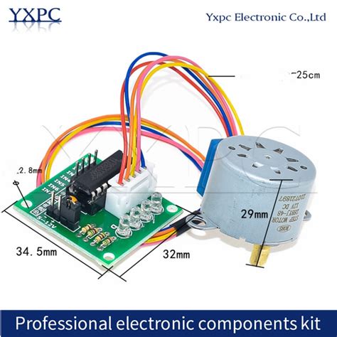 DC 5V 12V 28BYJ 48 Stepper Motor Lead 25cm Reduction Step Gear Stepper