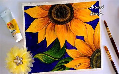 How To Paint Sunflowers 10 Amazing And Easy Tutorials