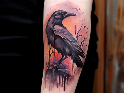 Crow Tattoo Meaning Symbolism And Designs