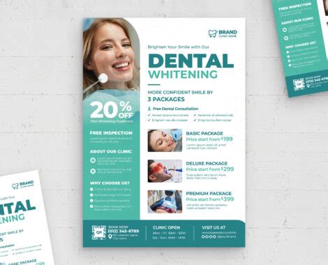 Dentist Flyer Poster Template AI EPS BrandPacks