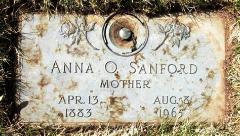 Anna Olive Gertrude Ryder Sanford Find A Grave Memorial