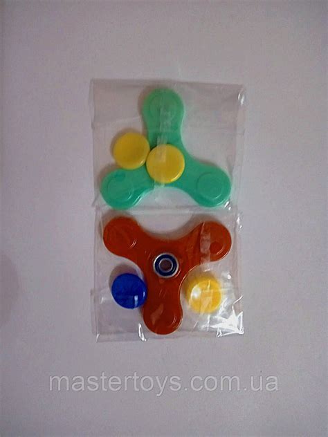 Купить Спиннер простий, пластик, колір синій, червоний, жовтий, зелений ...