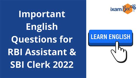 Important English Questions For RBI Assistant SBI Clerk 2022