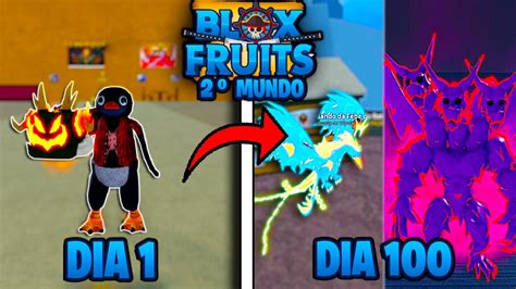 Passei Dias No Blox Fruits Mas A Cada Dia Troco Fruta Aleat Ria No