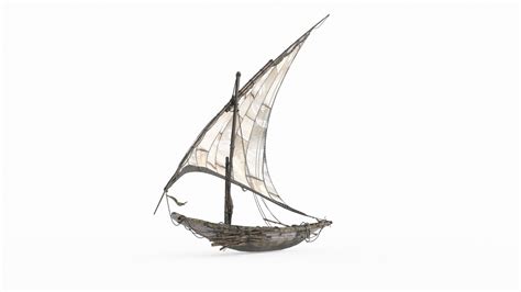 Ancient Small Sailboat 3d Model Turbosquid 2290071