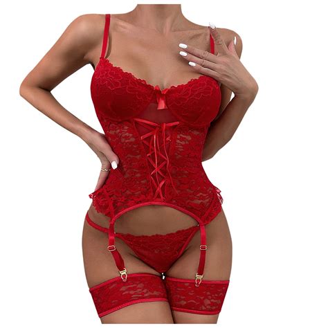 Midwennn New Sexy Lingerie Sexy Lace Pajamas Garter Underwear Sexy Lingerie Nightgownshorts Full