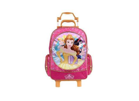 Mochila Rodinhas Escolar Dermiwil Princesas Da Disney G O