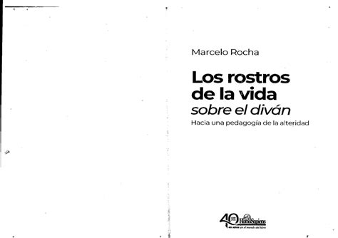 Marcelo Rocha Los Rostros De La Vida Sobre El Div N Psicologia Y