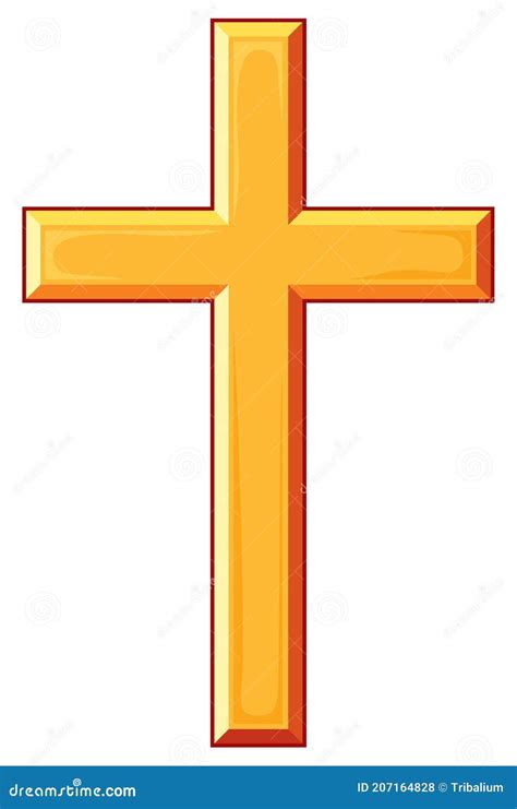 Golden Cross Vector Stock Vector Illustration Of Faith 207164828