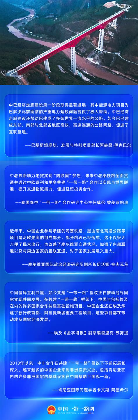 共享合作机遇 助推世界发展——海外人士评说高质量共建“一带一路” 中国一带一路网