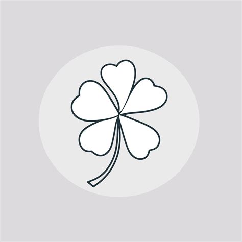 Green clover illustration simple flat design 42887623 Vector Art at ...