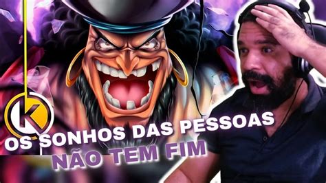 REAGINDO A Barba Negra One Piece Nova Era Okabe