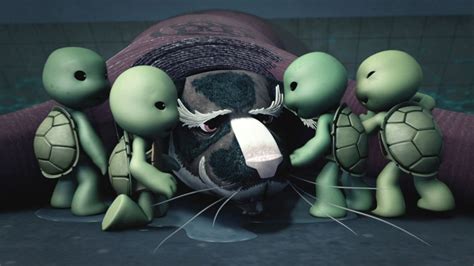 Splinter With The Baby Turtles From The 2012 Series : r/TMNT