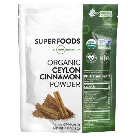 Mrm Nutrition Organic Ceylon Cinnamon Powder Oz G Oz Fry