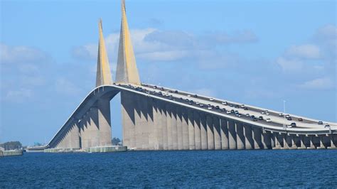 Ride In To The Sky Sunshine Skyway Bridge Tampa Bay Florida Youtube