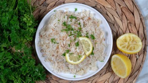 greek lemon rice eatfoodlicious