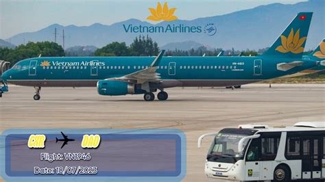 [trip Report] Vietnam Airlines Flight Vn1946 From Nha Trang Cam Ranh To Da Nang 18 07 2023