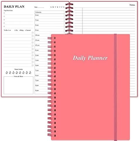 Amazon Daily Planner Undated B5 To Do List Notebook Hourly