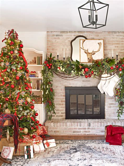 christmas fireplace decor ideas 3